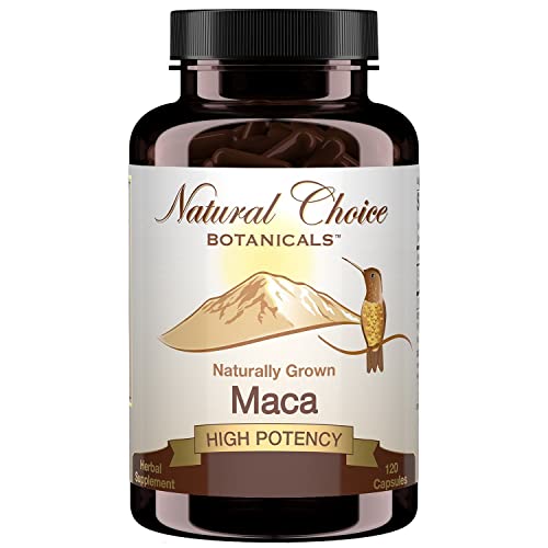 Natural Choice Botanicals Organic Maca Root Extract (High Potency) Concentrate Supplement - 120 Capsules #TOP9