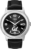 Timex Men's Cal Berkeley Golden Bears Watch Black Leather Band Ace