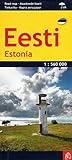 Estonia (Eesti) 1:560 000 Laminated Road map
