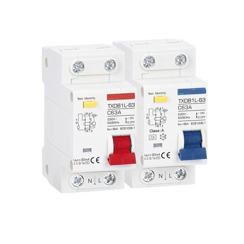 Disyuntor diferencial DPNL Tipo A de 16A con sensibilidad de 30mA