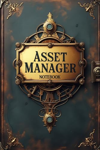 Asset manager notebook: lined journal for men women coworker