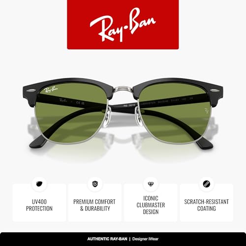 Image of Ray-Ban RB3016 Clubmaster Classic Square Sunglasses for Men for Women