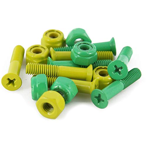 Shake Junt Allen Bag O Bolts Green / Yellow Skateboard Hardware Set - 1