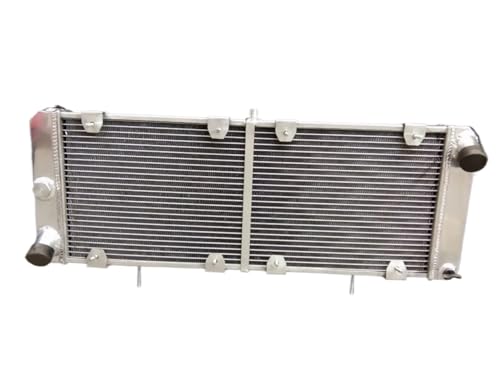 Radiador de aluminio + ventiladores compatibles con X1/9 Bertone X1/9 Lancia Scorpion y Montecarlo (1975-1983, 1.3L, 1.5L, 1976, 1977, 1978, 1979 y 1980)