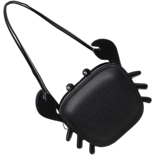 Trousse de maquillage crabe en PU chic et compacte à fermeture éclair - 2