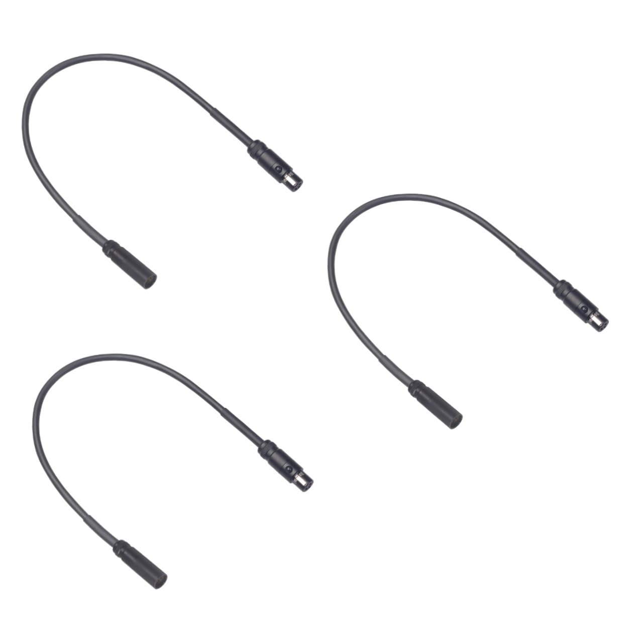 3 Stücke 0 3 M Mini Männlichen Zu Weiblichen Verlängerung Kabel High-fidelity Abschirmung Schwarz Für