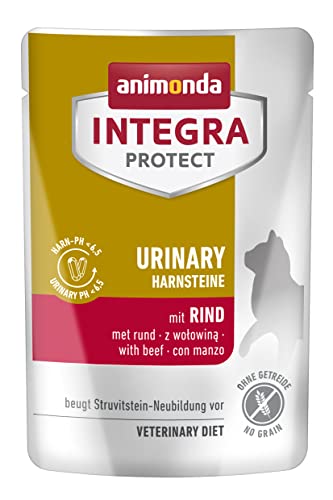 Integra Protect Kattenvoer nat urinair struvitsteen met rundvlees (24 x 85 g)