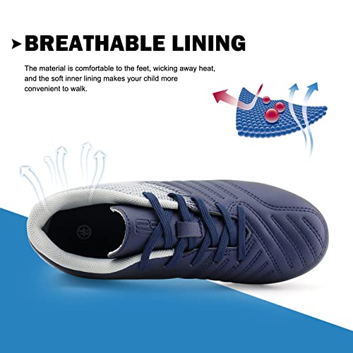 brooman Kids Soccer Cleats Boys Girls Athletic Outdoor Football Shoes4