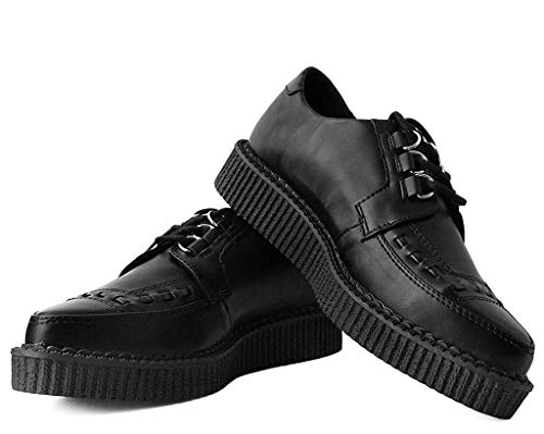 T.U.K Anarchic Creeper Shoes for Women and Men | Pointed Toe Lace-Up with D-Ring Fastening | Low Platform Footwear | Foam Padded Insole & Twill Lining2