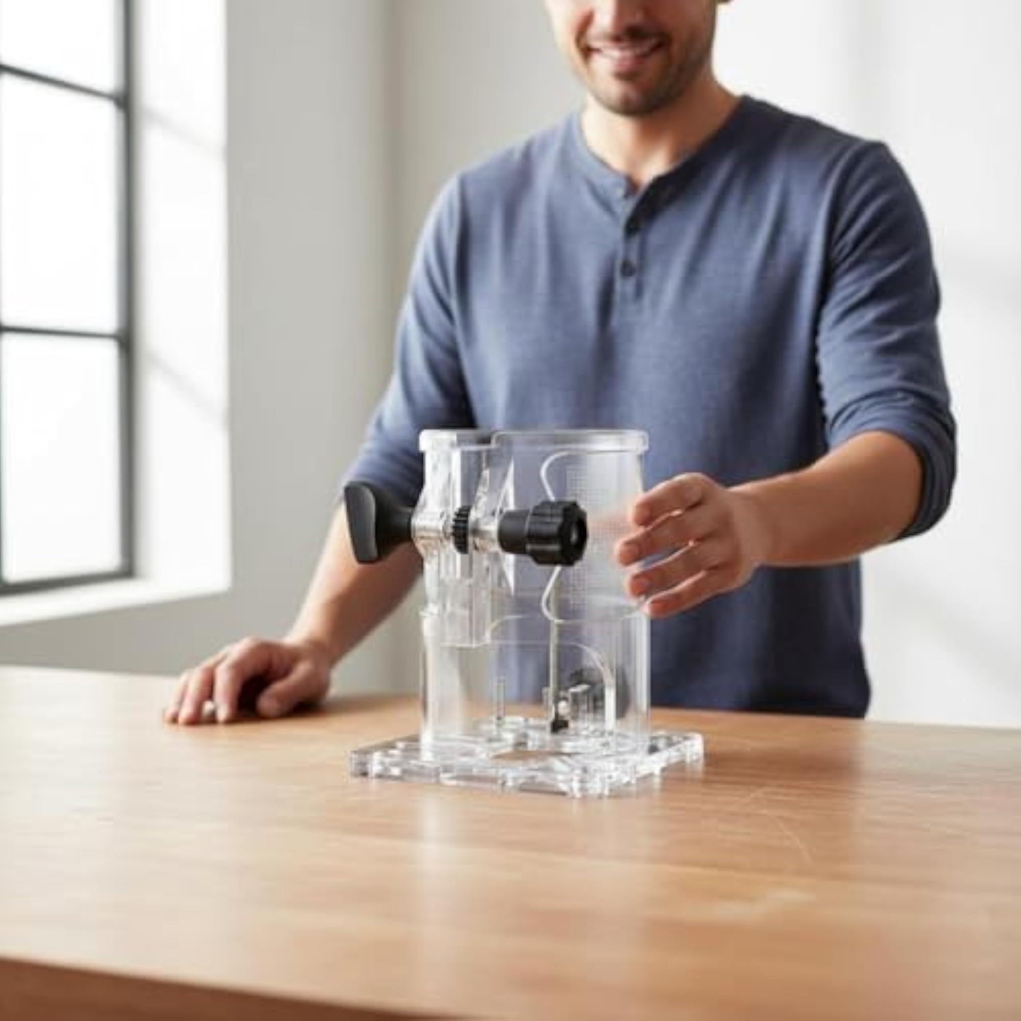 Clear View Transparent Router Base
