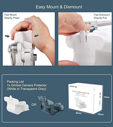 Tineer Fimi X8 Se Gimbal Protective Cap Cover, Gimbal Lock Sun Hood Cover Lens Dust Proof Cap For Fimi X8 Se Rc Quadcopter Drone (Transparent) #TOP5