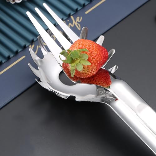 Pinzas de cocina versátiles, clip resistente para alimentos, ideal para asar y servir, perfecto para filetes, pescado y barbacoa, agarre antideslizante, resistente al calor