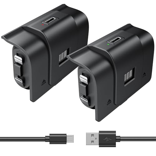 Rechargeable Xbox Controller Battery Pack, Play & Charge Kit for ...