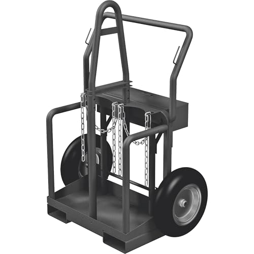 Northern Industrial Welders Cylinder Torch Cart with Fork Pockets - 440-Lb. Capacity, Foam-Filled Wheels, Powder-Coat Finish
