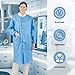 SurgiMac Disposable Lab Coats - Knee Length SMS Disposable Gowns – Unisex Chemistry Lab Coat - Disposable Medical Gown with Sleeves – Chem Lab Coat - Broad Protection Laboratory Coat – Large/Blue