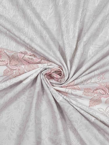 Image of Mafatlal Grandious Pure Cotton Bed Sheet Single Bed | 186 TC | Lightweight & Everyday Soft Fabric | 60 x 90 Inches with 1 Pillow Cover | Quiet Gray