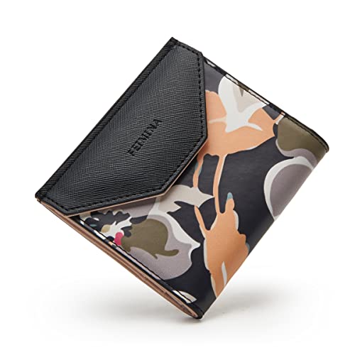 Card Wallets for Women,Slim Wallet for Women,Compact Minimalist Wallets for Women,Thin Wallet for Women,Lightweight Card Wallet Women,Foldable Floral