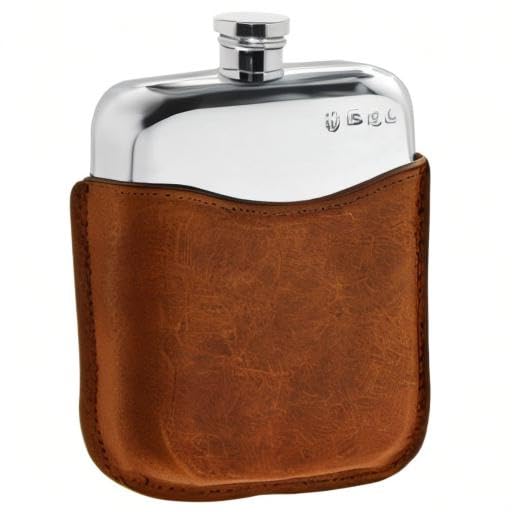 Amazon.com | English Pewter Company 6oz Pewter Liquor Hip Flask