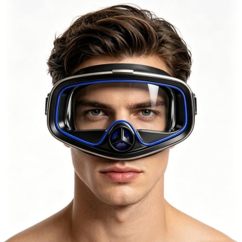 Gafas de buceo sin marco de gran campo visual para esnórquel 5