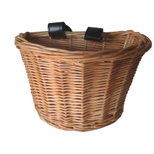 Lenkerkorb aus Rattan, handgefertigt, 20 x 14 x 13 cm, natürliche...