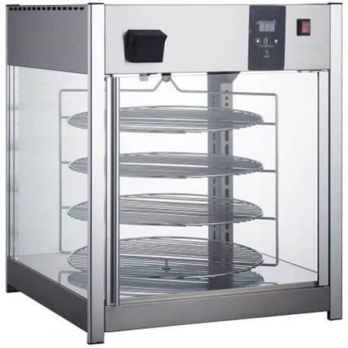 Image of FSE HDRP-158 25' Countertop Rotating Pizza Display Warmer with 4 Shelves, Full Service