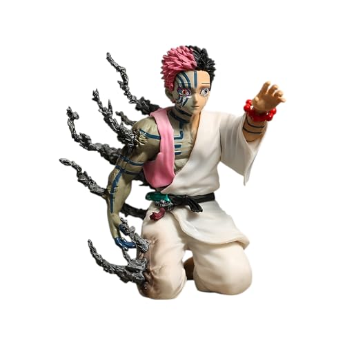 Image of Akaza on Knee Scene Anime Figure, 13cm Collectible Statue
