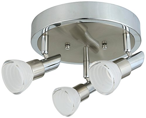 LED Adjustable Chrome Acrylic Spot Light/Track Lighting Ceiling Light/Wall Sconce (3 Light) - Thumbnail 2