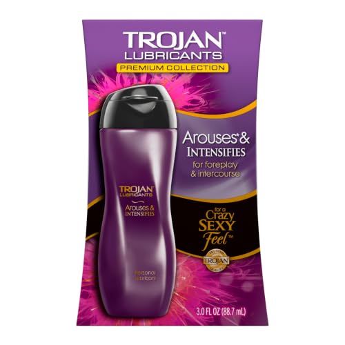 TROJAN Lubricants Arouses and Intensifies, Personal Lubricant, Silicone Personal Lube, 3 fl oz