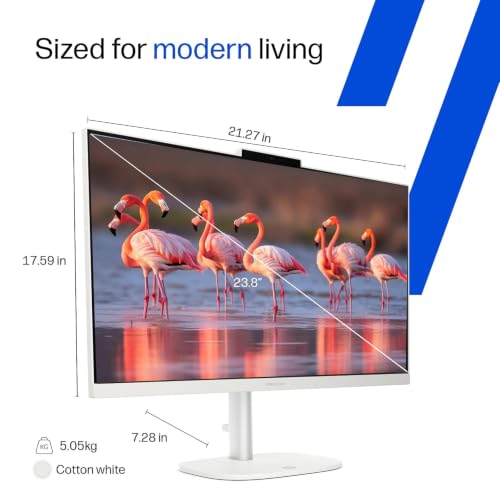 Image of HP 24 inch OmniStudio All-in-One Desktop Computer, 8GB DDR5 RAM, 128GB UFS
