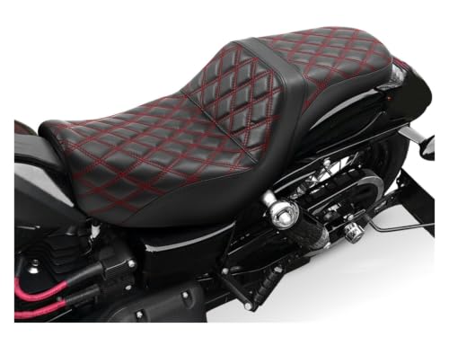 Asiento de motocicleta acabado premium para Dyna Super Glide Custom FLD 2