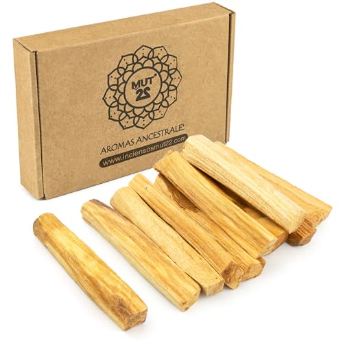 MUT22 Palo Santo Madera XL 200 gr, Palo Santo para Quemar y Purificar 100% Natural Sagrada Origen Perú