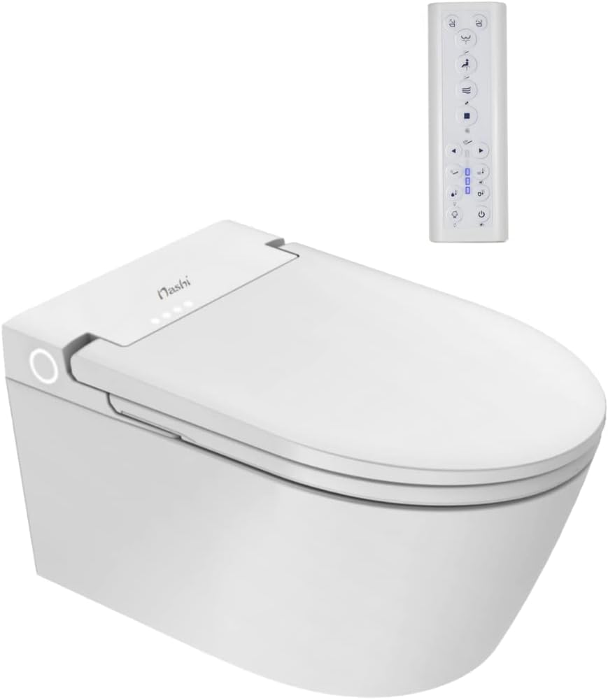 Nashi Inodoro Japonés Suspendido de Pared Inodoro con Bidet