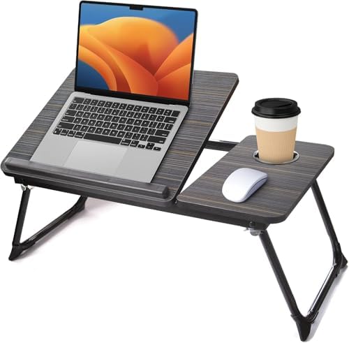 Suporte para Notebook, Mesa Notebook Cama,com Porta-Copos Ajuste ...