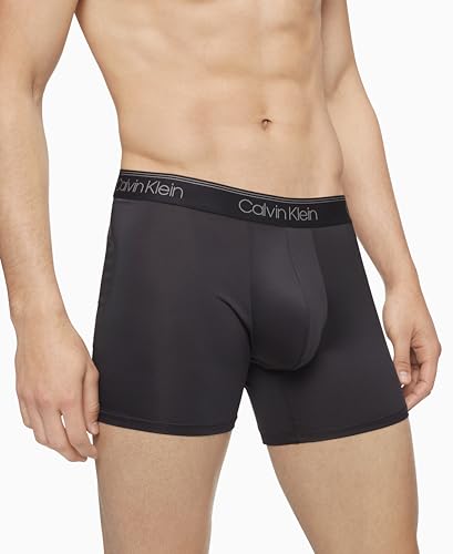 Calvin Klein Men's Micro Stretch 3-Pack Boxer Brief, 3 Black, M