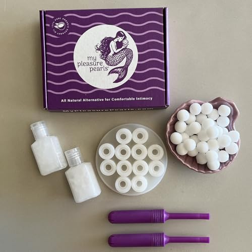 Vaginal Moisturizer – Make Your Own Coconut Oil Suppositories at Home – Menopause Dryness Relief – Includes Applicators, Coconut Oil & Silicone Mold - My Pleasure Pearls