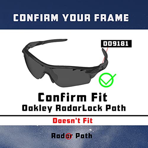 Image of RadarLock Path Lenses & Rubber Kits Replacement for Oakley Sunglass OO9181 Polarized