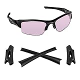 Biyxpiv Cuscinetti auricolari di ricambio per occhiali da sole Oakley Flak Jacket XLJ OO9009, facili da installare