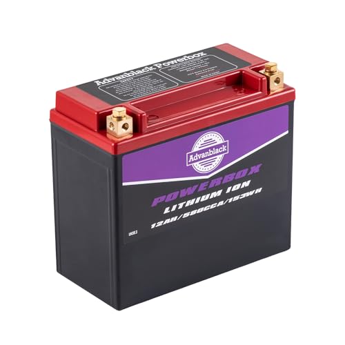 Advanblack Powerbox 580CCA Lithium Battery, LiFePO4 Lithium