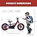OLALA Electric Dirt Bike for Kids Aged 3-6, 170W Racing Grade Electric Motorcycle, New Aluminum Frame with 2 Power Modes, 24V Detachable Battery, 12IN Knobby Tires
