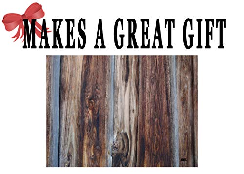 Blue Wood Grain Kitchen Glass Cutting Board Decorative Gift Country Fence Design #TOP3