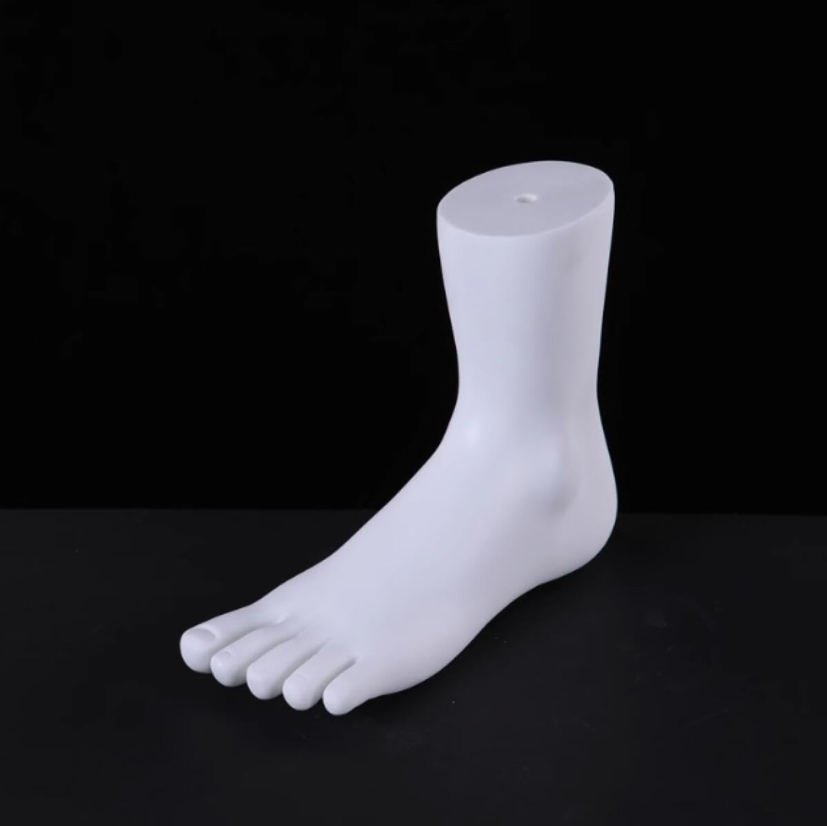 YJIUYUANQ (White) Mannequin Foot Model for Women Shoes Display - Shoes Holder & Sock Display Model Mannequin Feet , 1 Pair