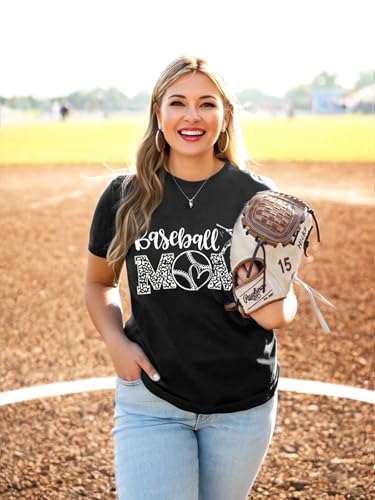 Image of Mama Shirts for Womens Sport Mom Tshirt Ball Mom Gift Tops | Game Day,Campus Activities,Breathable Strenchy,Comfort Material,Short Sleeve
