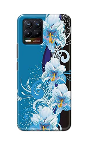 Image of PRINTFIDAA Beautiful Floral Design Printed Designer Hard Case for Realme 8 / Realme 8 Pro Back Cover -(e) RPM1006