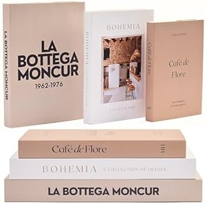 Faux Books for Decoration Coffee Table Books set of 3 Decorative Books Neutral Room Decor Aesthetic Shelf Decor Beige White Earth Tones Real Blank Pages Removable Covers Home Decor Accents