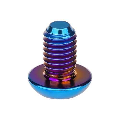 Image of Titanium Bolt M3 8 10 12 15mm Allen Key Head Screws for Bicycle Pack of 4 (Burnt Blue, M3x8mm)