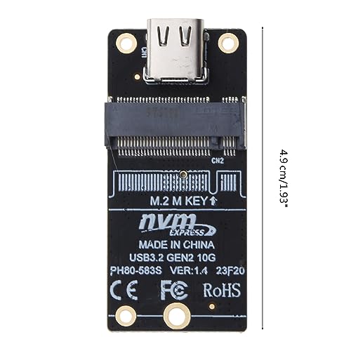 Adaptador M.2 NVMe SSD a USB 3.1 Tipo-C miniatura 3