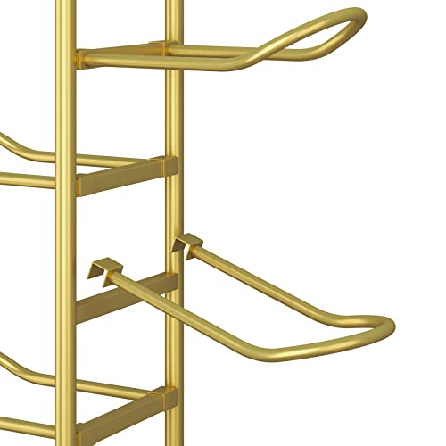 Yiilii 5-Ball Sports Equipment Storage Rack, Ideal For Garage Or Indoor Use - Organize Toys, Sports Gear And More, 45.7" (Khaki Gold) #TOP2
