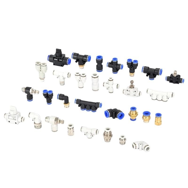 Conector rápido PCF de 8mm a rosca 1/4 para mangueras neumáticas 6