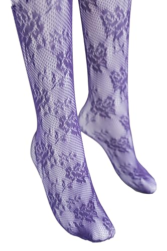 Image of TBFT Guling one pair sexy black or hot pink stockings pantyhose fishnet tights lace leggings for women Christmas rose pattern