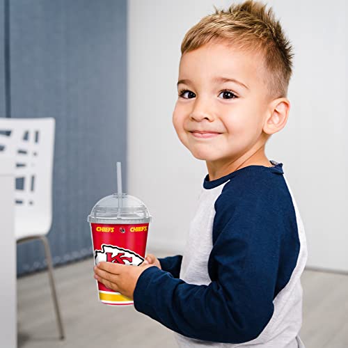 Image of Rico Industries NFL Football Rookie of The Year 12oz Acrylic Tumbler, Youth Tumbler with Swirly Straw